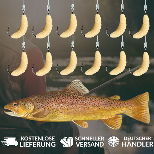 10x künstliche bienenmaden - künstliche,