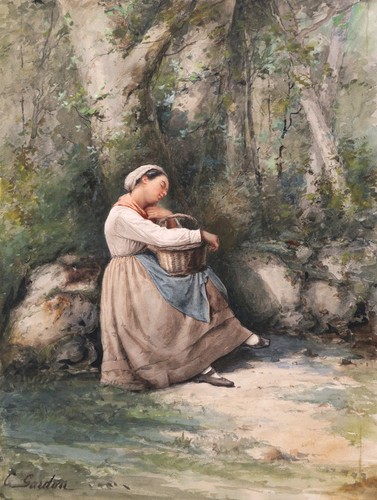 Aquarell französische - aquarell,